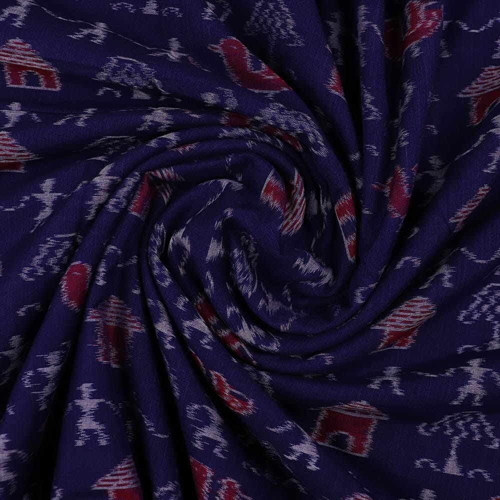 Unstitched Sambalpuri Cotton Handloom Fabric Handwoven Fabric_Cotton Priyadarshini Handloom