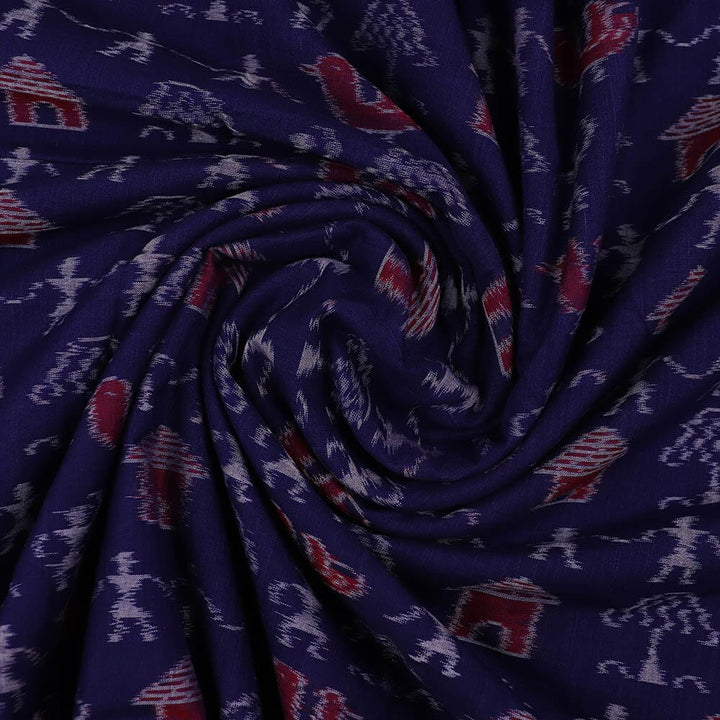 Unstitched Sambalpuri Cotton Handloom Fabric Handwoven Fabric_Cotton Priyadarshini Handloom