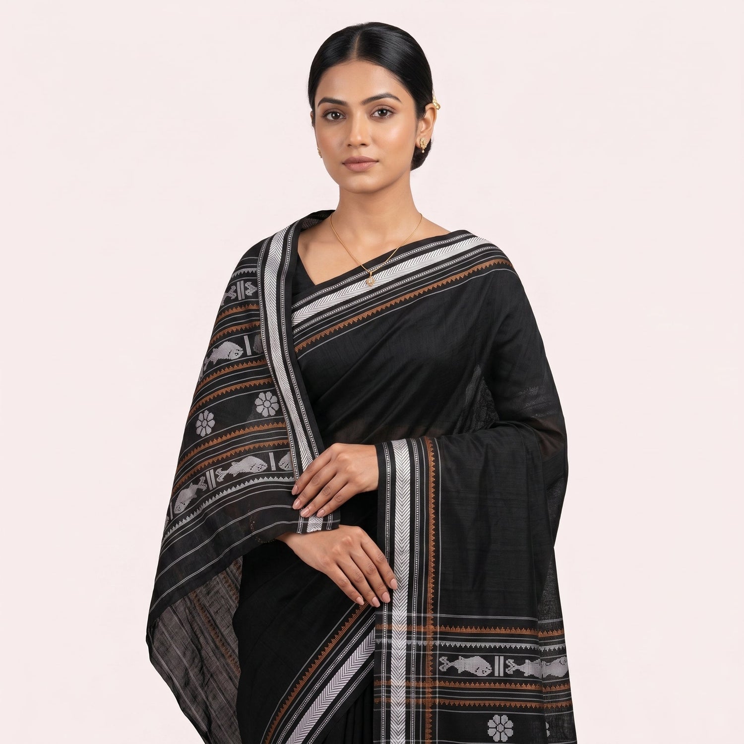 Black Cotton Sarees