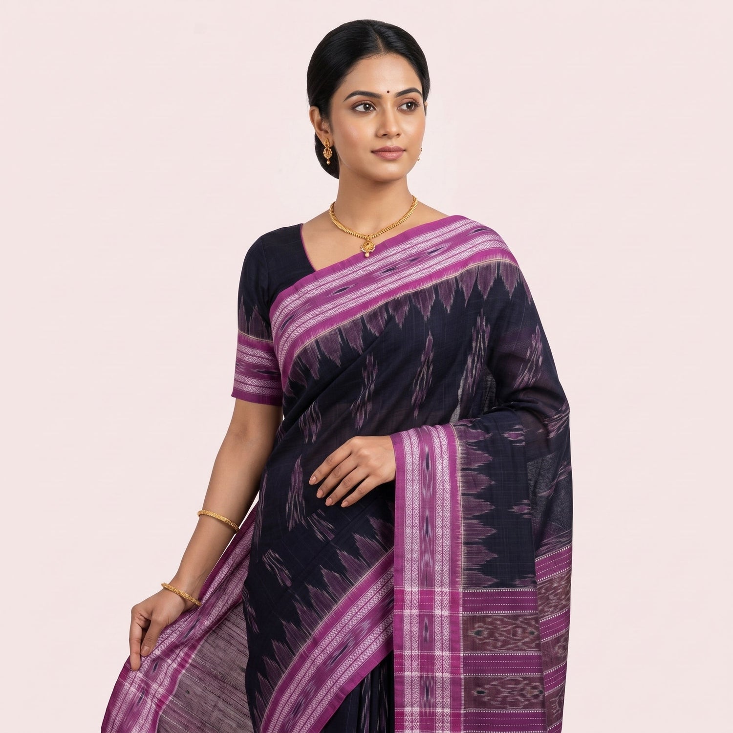 Blue Sambalpuri Sarees
