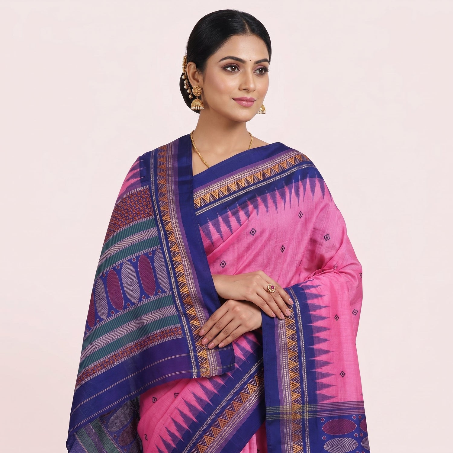 Casual Pink Sarees