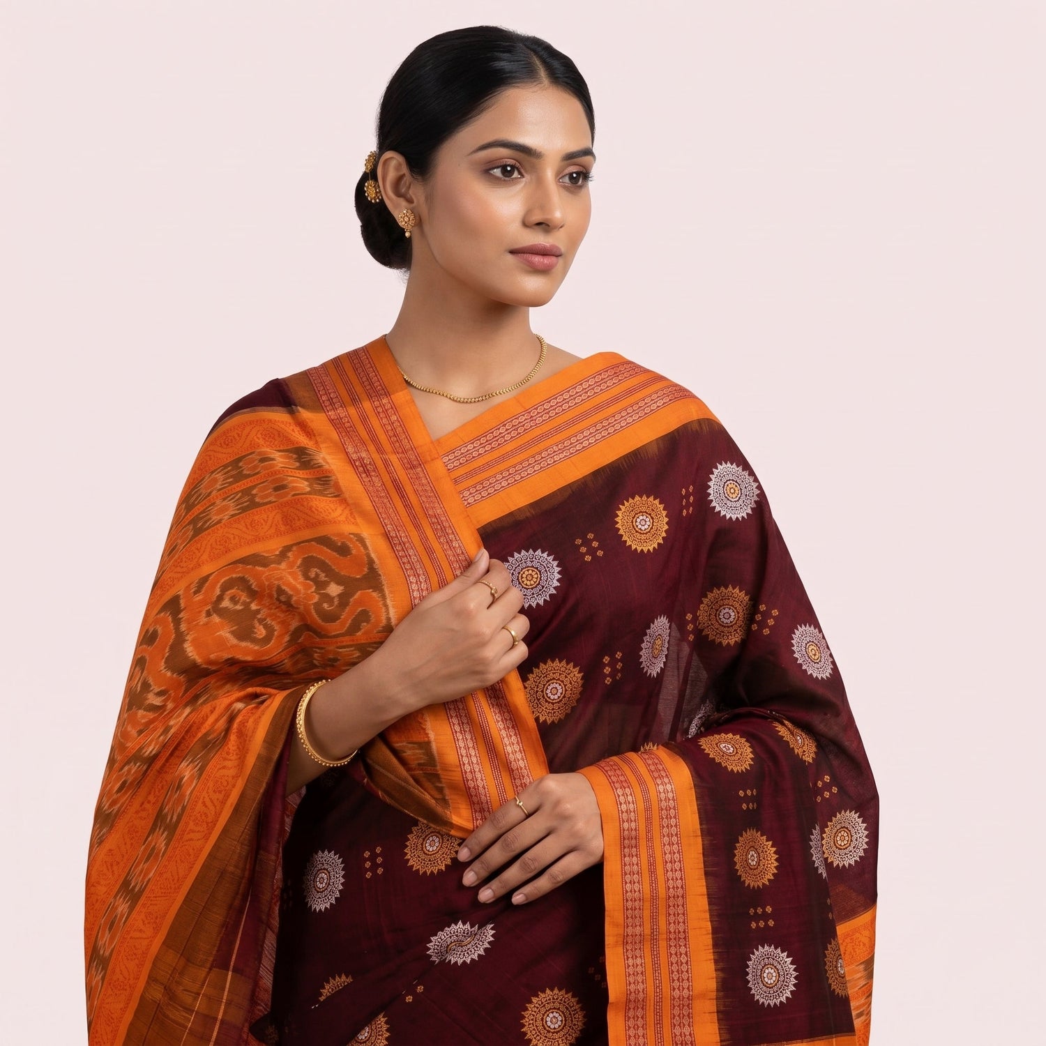 Formal Maroon Sarees