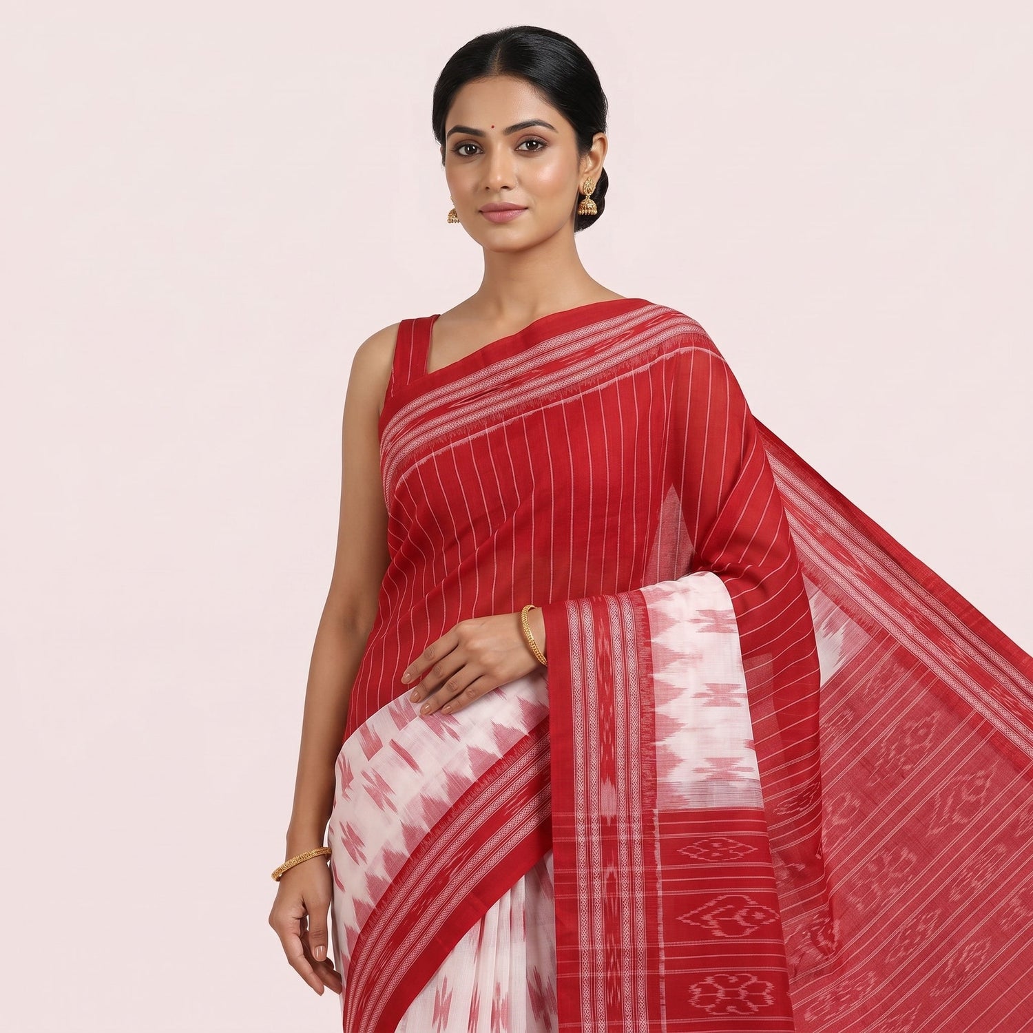 Formal White Sarees