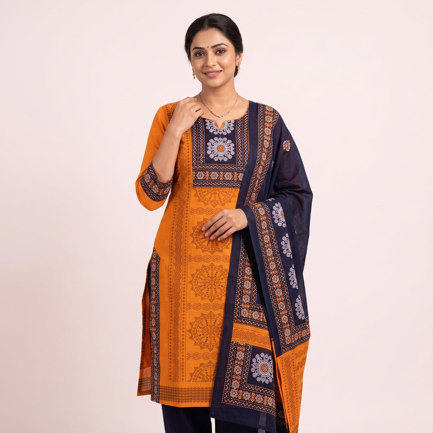 Unstitched Cotton Dress Material in Sambalpuri Handloom