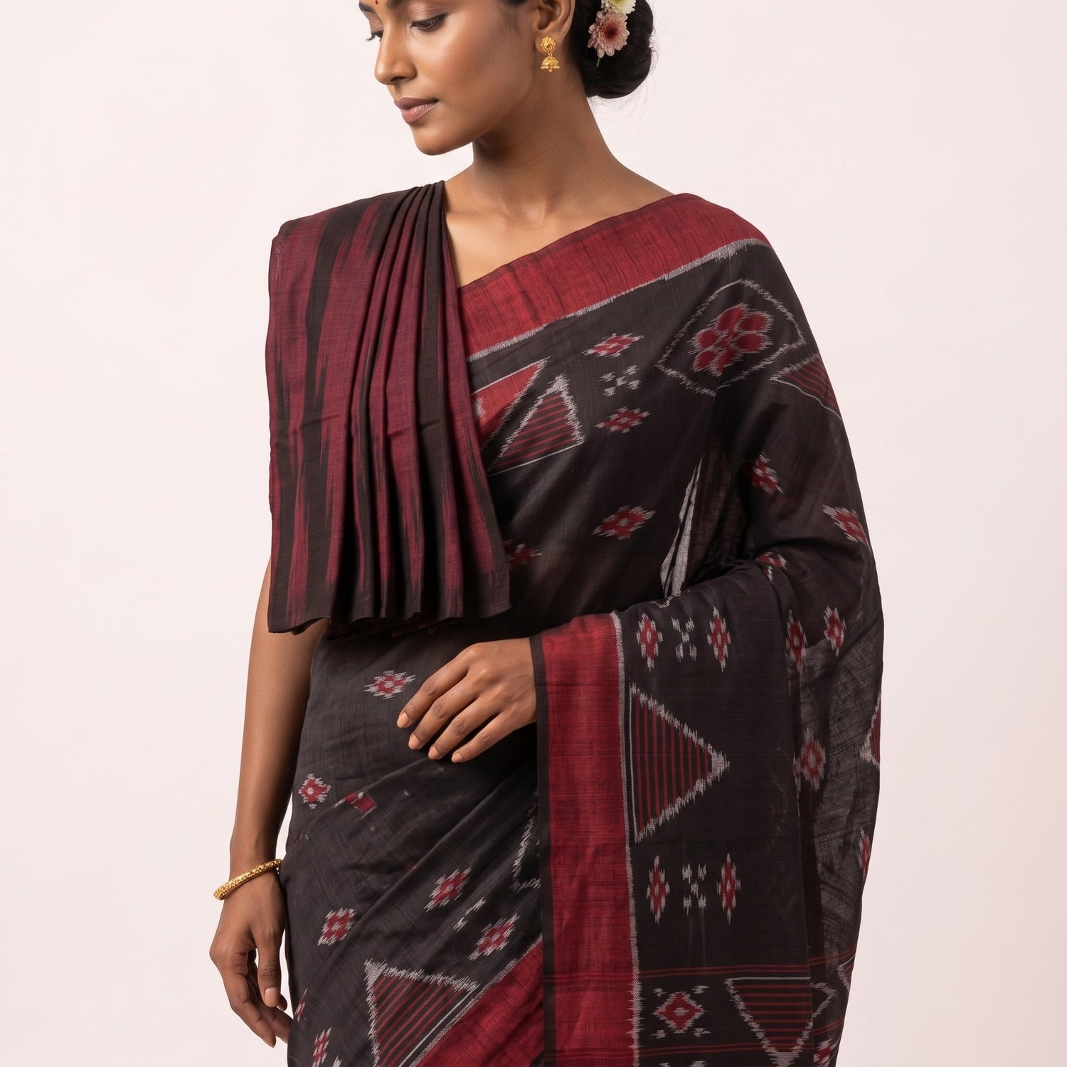 Maroon Sarees Under ₹3,000