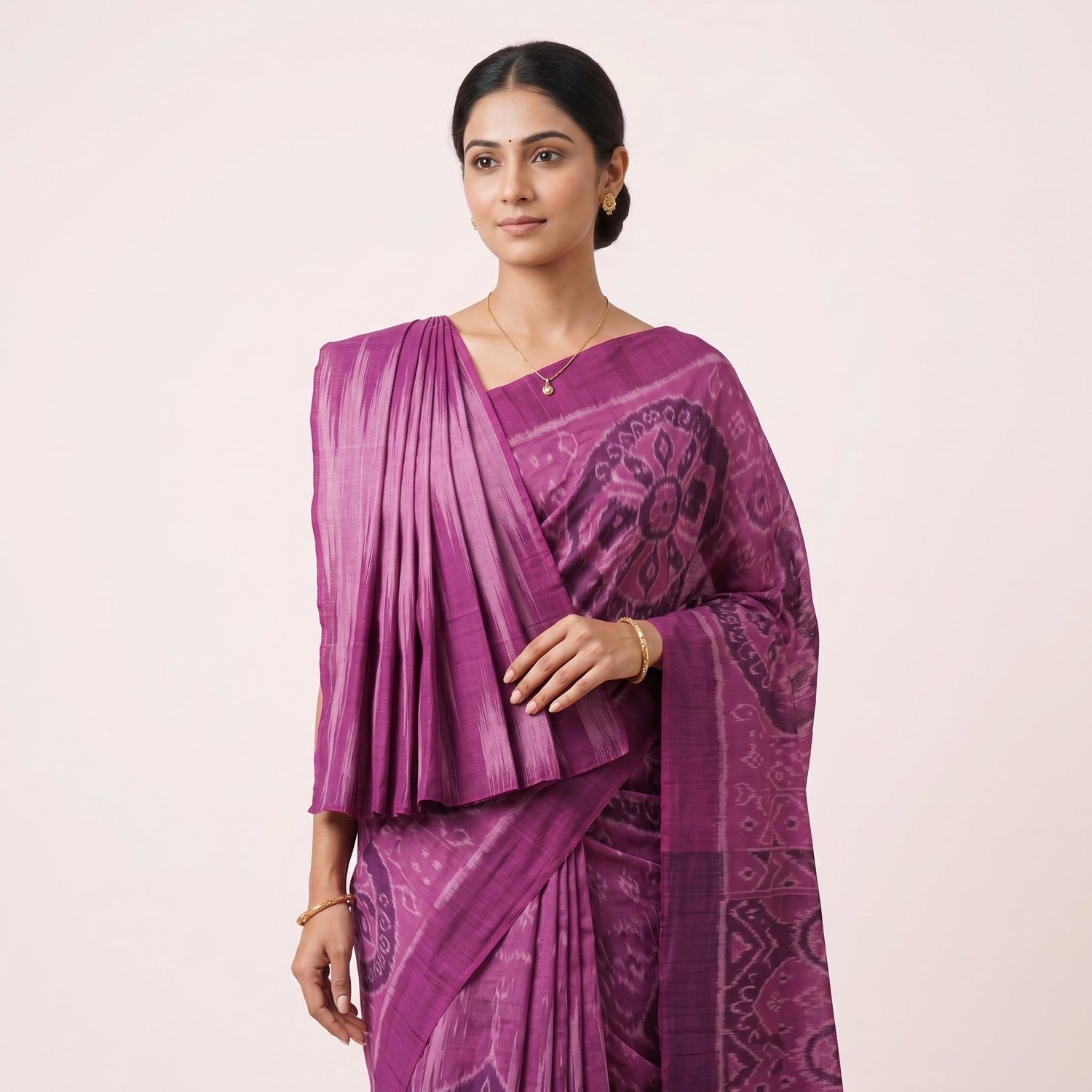 Pink Sambalpuri Sarees
