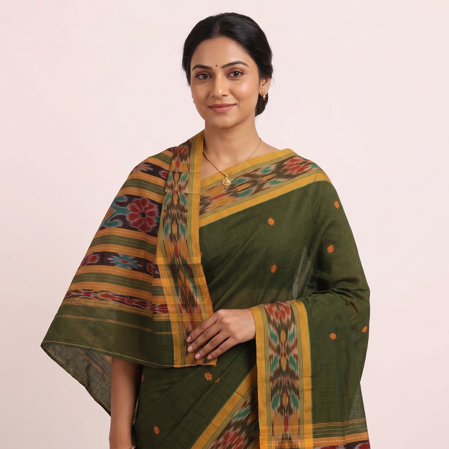 Poly-Cotton Sambalpuri Handloom Sarees