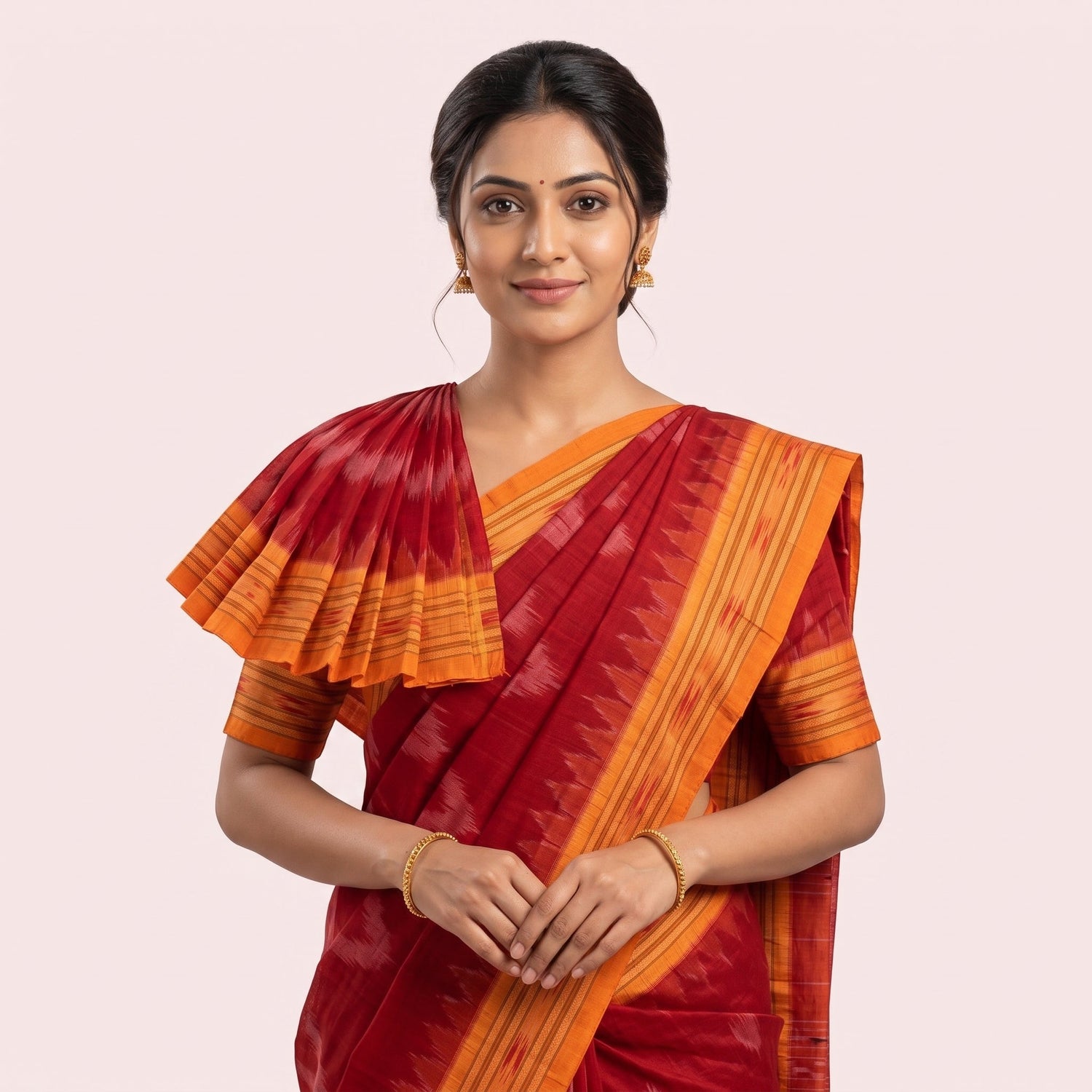 Red Cotton Sarees