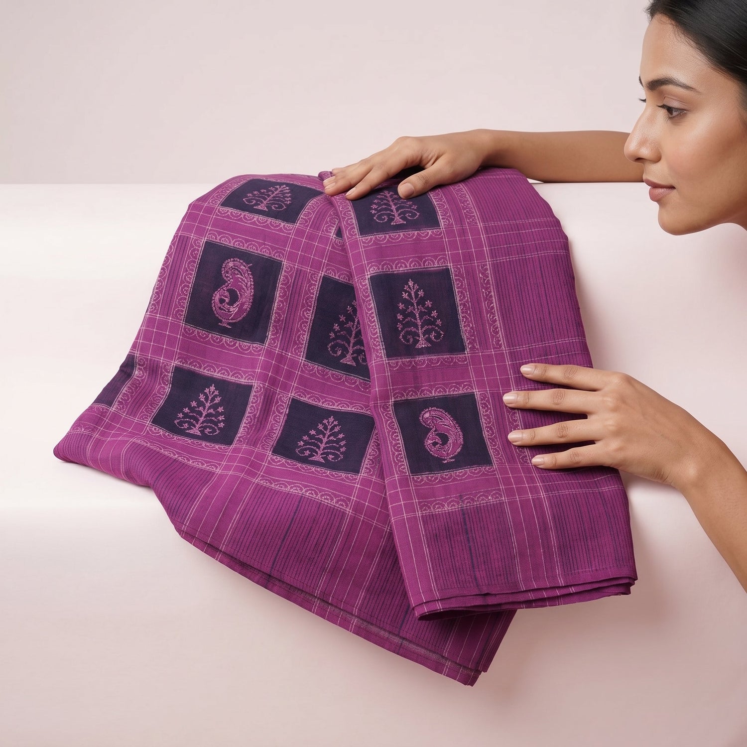 Handloom Ikat Bedsheet and Bedcover