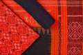 Orange & Black Sambalpuri Cotton Unstitched Dress Material C38-03-06271
