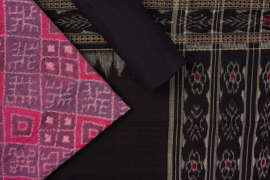 Multi-Color Sambalpuri Cotton 3-piece dress material (unstitched) — view 1 of 4
