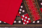 Black Sambalpuri Cotton 3-piece dress material (unstitched) — view 2 of 4