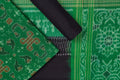 Green & Black Sambalpuri Cotton Unstitched Dress Material C38-11-06279