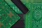 Green Sambalpuri Cotton 3-piece dress material (unstitched) — view 1 of 4