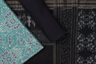 Green Sambalpuri Cotton 3-piece dress material (unstitched) — view 1 of 4