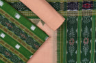 Green Sambalpuri Cotton 3-piece dress material (unstitched) — view 1 of 4