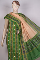 Green Sambalpuri Cotton 3-piece dress material (unstitched) — view 4 of 4