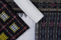 Black & White Sambalpuri Cotton Unstitched Dress Material C38-19-06287