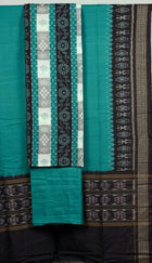 Black Sambalpuri Cotton 3-piece dress material (unstitched) — view 3 of 4