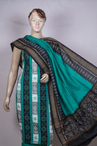 Black Sambalpuri Cotton 3-piece dress material (unstitched) — view 4 of 4