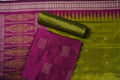 Magenta & Green Bomkai Silk Unstitched Dress Material C39-02-06313