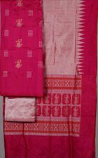 Pink Bomkai Silk 3-piece dress material (unstitched) — view 3 of 4
