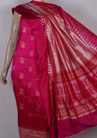 Pink Bomkai Silk 3-piece dress material (unstitched) — view 4 of 4