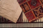 Maroon Sambalpuri Silk 3-piece dress material (unstitched) — view 2 of 4