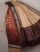 Maroon Sambalpuri Silk 3-piece dress material (unstitched) — view 4 of 4
