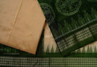 Green Sambalpuri Silk 3-piece dress material (unstitched) — view 2 of 4