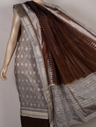 Grey Sambalpuri Silk 3-piece dress material (unstitched) — view 4 of 4
