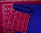 Magenta Sambalpuri Silk 3-piece dress material (unstitched) — view 1 of 4