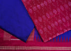 Magenta Sambalpuri Silk 3-piece dress material (unstitched) — view 2 of 4