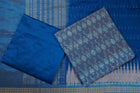 Blue Sambalpuri Silk 3-piece dress material (unstitched) — view 2 of 4