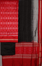 Red Sambalpuri Silk 3-piece dress material (unstitched) — view 3 of 4