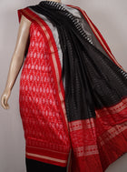 Red Sambalpuri Silk 3-piece dress material (unstitched) — view 4 of 4