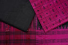 Magenta Sambalpuri Tussar Silk 3-piece dress material (unstitched) — view 2 of 4