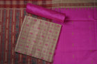 Cream Sambalpuri Tussar Silk 3-piece dress material (unstitched) — view 1 of 4