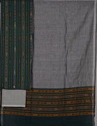 Green Sambalpuri Cotton 3-piece dress material (unstitched) — view 3 of 4