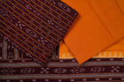 Maroon Sambalpuri Cotton 3-piece dress material (unstitched) — view 2 of 4
