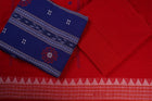 Blue Sambalpuri Cotton 3-piece dress material (unstitched) — view 2 of 4