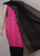 Pink Sambalpuri Cotton 3-piece dress material (unstitched) — view 4 of 4