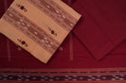 Cream Sambalpuri Cotton 3-piece dress material (unstitched) — view 2 of 4