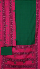 Pink Sambalpuri Cotton 3-piece dress material (unstitched) — view 3 of 4