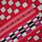 Multi-Color Pasapalli Sambalpuri Cotton Saree with Red Border — view 3