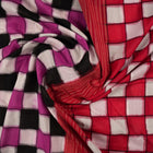Multi-Color Pasapalli Sambalpuri Cotton Saree with Red Border — view 4