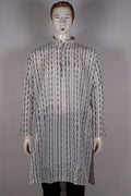 White Sambalpuri Cotton Kurta 42/L G03-02-06333