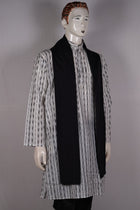 White Sambalpuri Cotton kurta — view 3 of 5