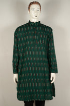 Green Sambalpuri Cotton kurta — view 1 of 5
