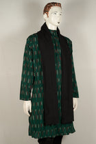 Green Sambalpuri Cotton kurta — view 3 of 5